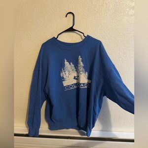 American Eagle Colorado Blue Crewneck